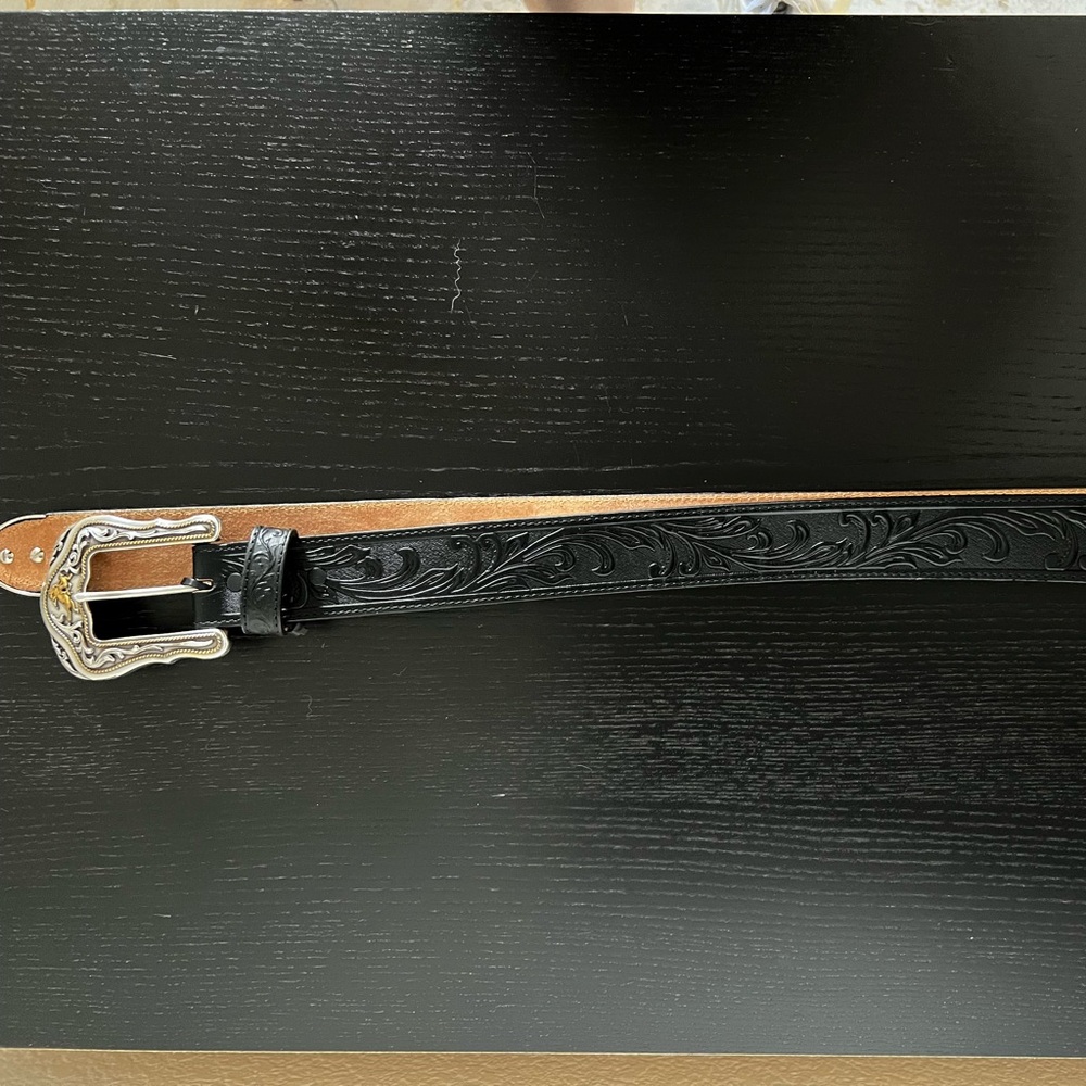 Black Tony Lama belt 42